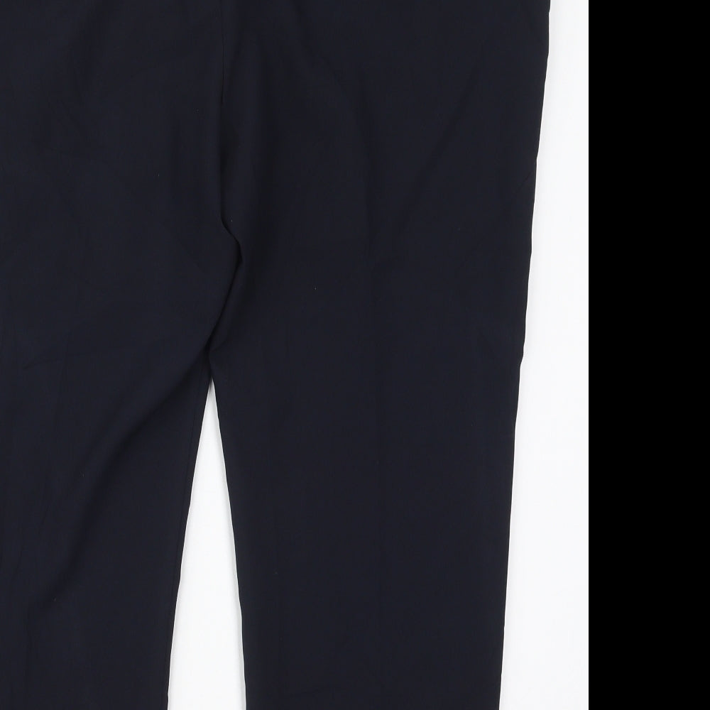 Womens UK Size 18 Preworn Regular Fit Blue Trousers