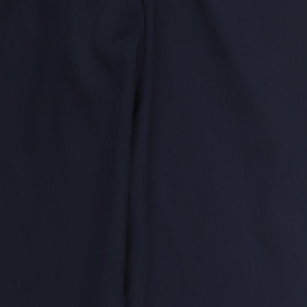 George Womens Blue Polyester Trousers Size 12 L25 in Regular Hook & Eye