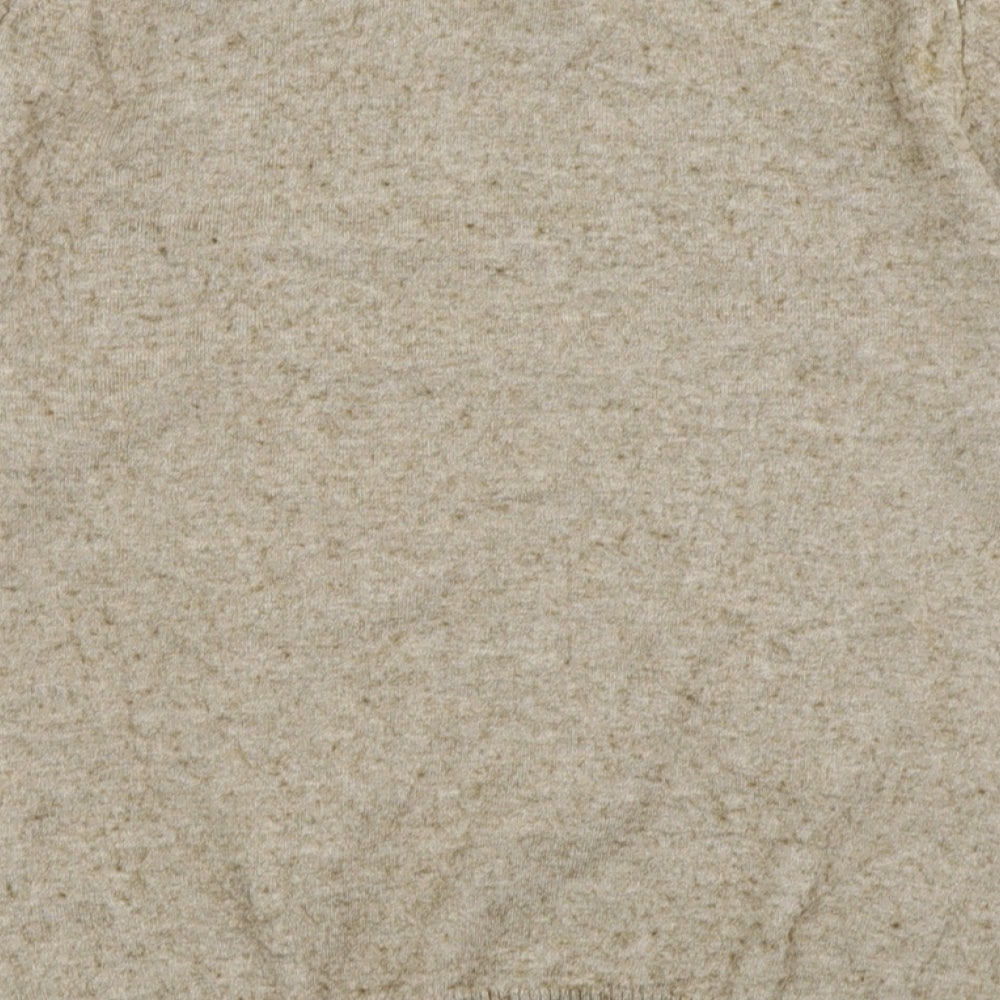 Label Lab Mens Brown Crew Neck Cotton Pullover Jumper Size M