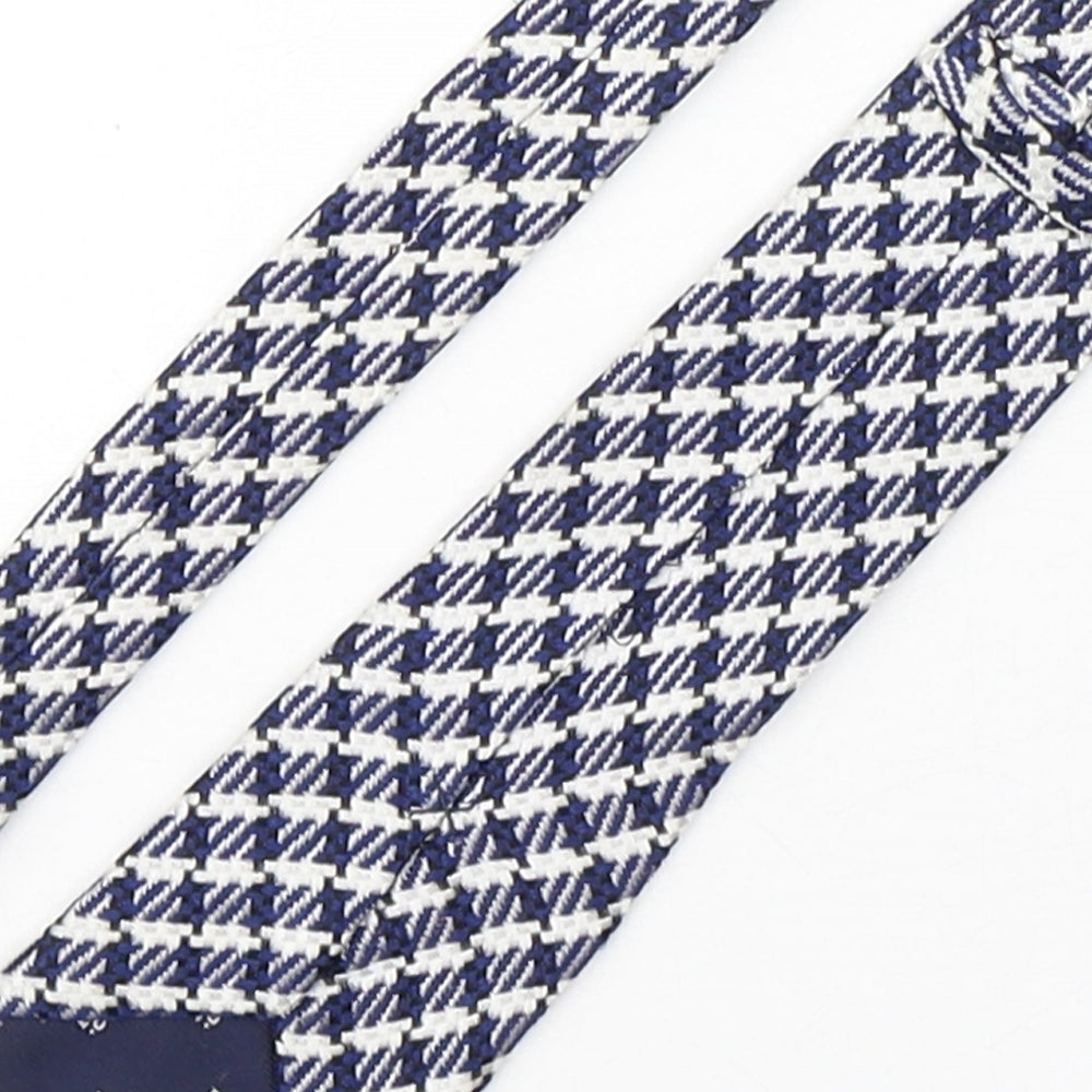 Hammond & CO Mens Multicoloured Houndstooth Silk Pointed Tie One Size