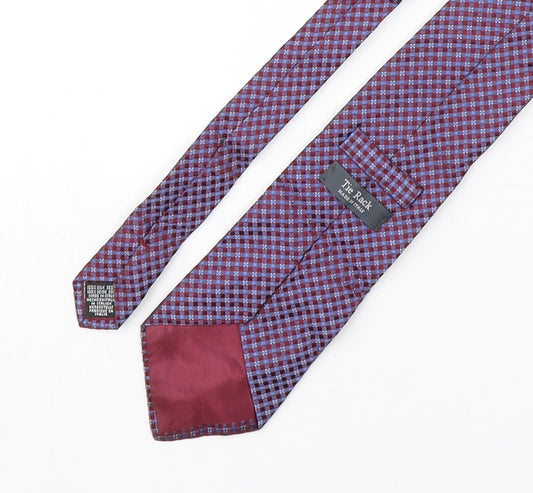 Tie Rack Mens Multicoloured Plaids & Checks Silk Pointed Tie One Size