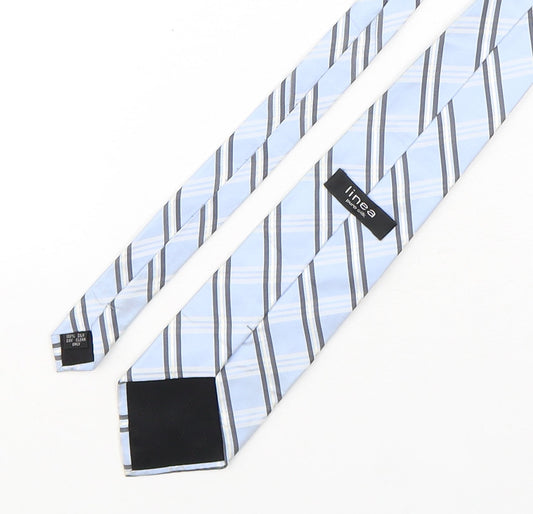Linea Mens Multicoloured Striped Silk Pointed Tie One Size