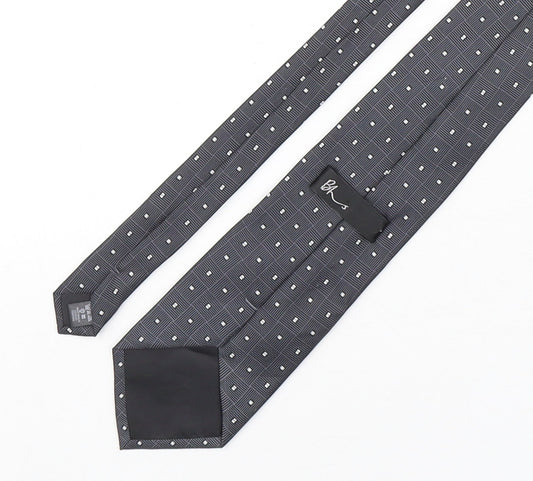 Mens BHS Multicoloured Geometric Pointed Tie
