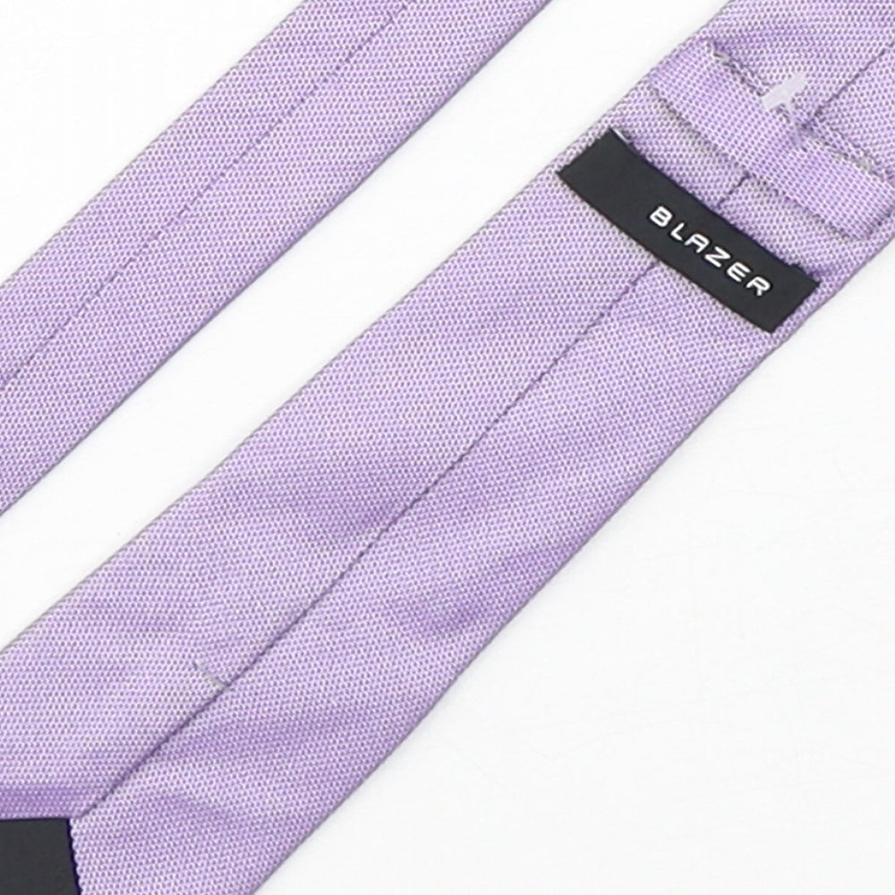 Mens Blazer Purple Geometric Pointed Tie