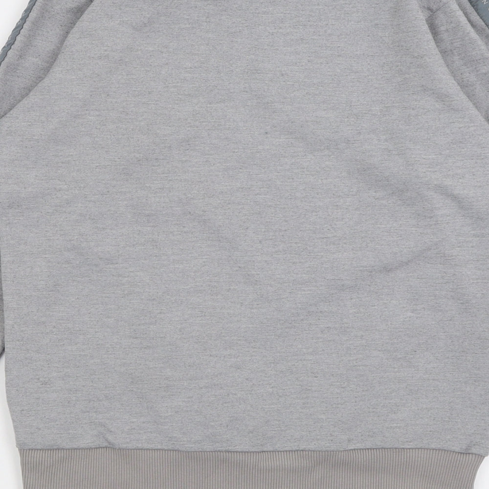 HERMANO Mens Grey Polyester Pullover Sweatshirt Size S