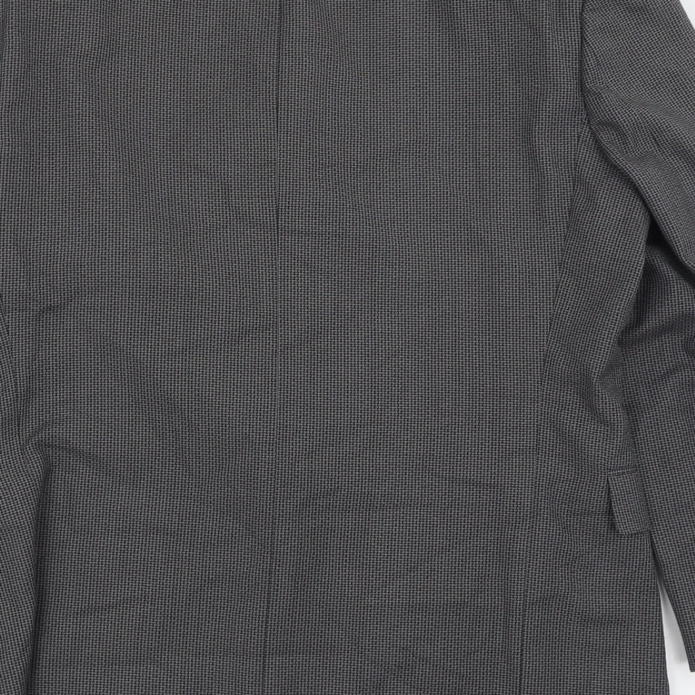 Mens UK Size 38 River Island Regular Grey Suit Jacket