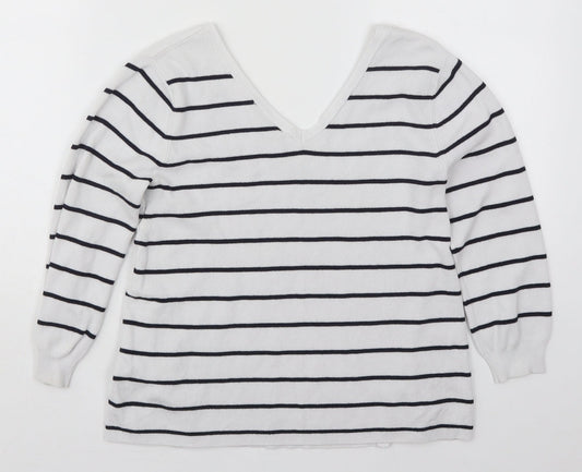 Womens UK Size 6 Miss Selfridge White Pullover Jumper