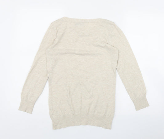 Womens UK Size 8 NEXT Beige Pullover Jumper