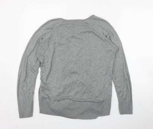 Womens UK Size 12 Papaya Grey Pullover Jumper