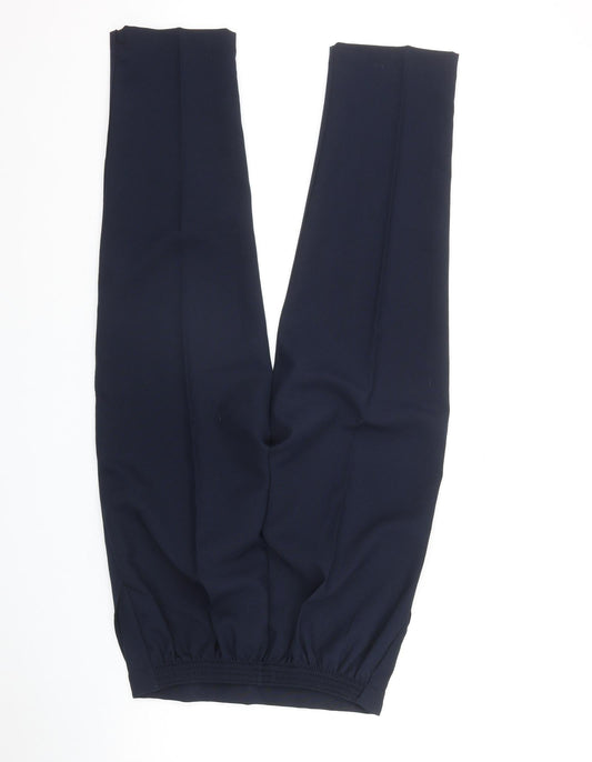 Womens UK Size 14 Preworn Regular Fit Blue Trousers