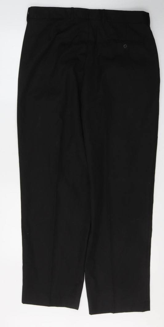 Dunnes Stores Womens Black  Polyester Straight Jeans Size 36 in L31 in Regular Button