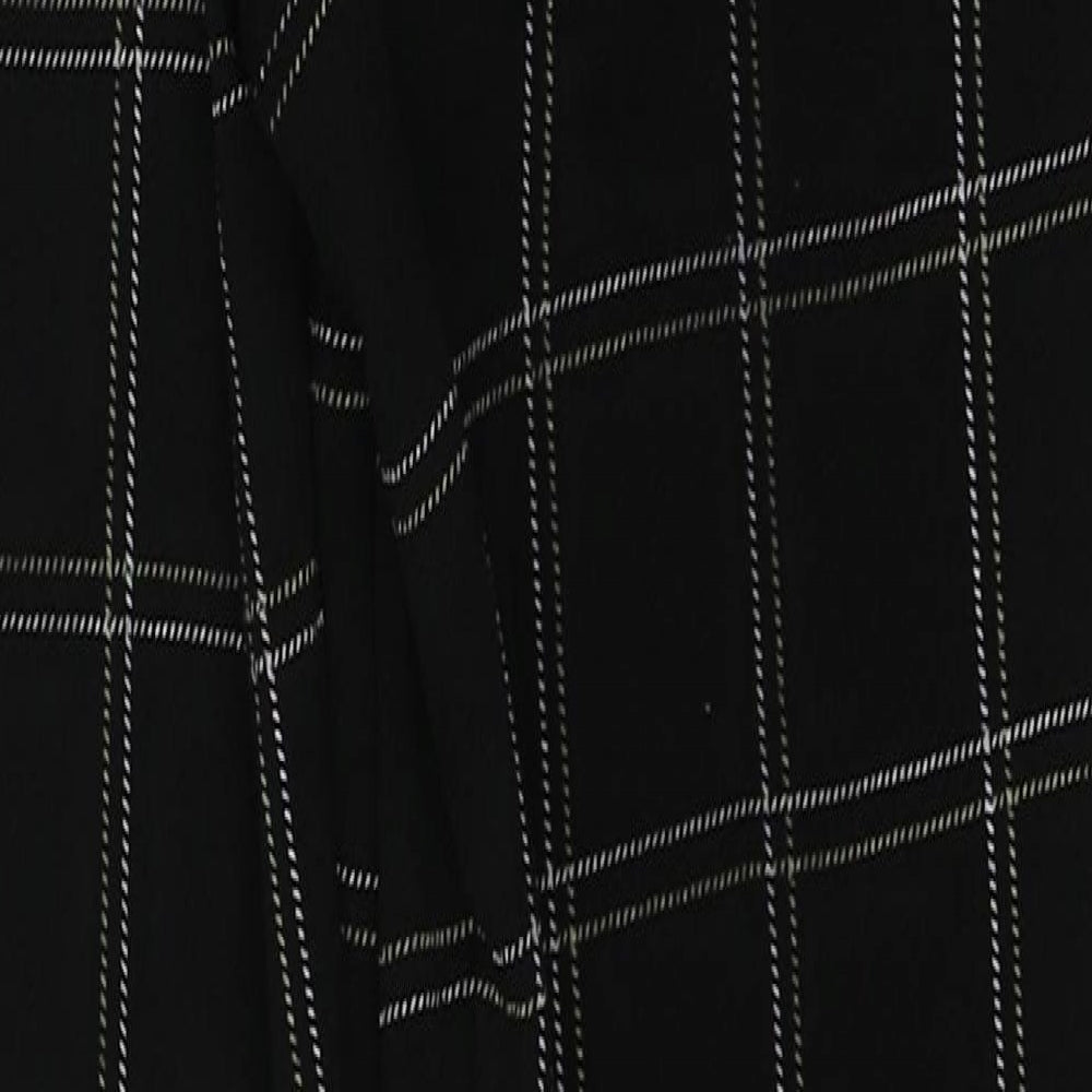 Womens UK Size 4 PRETTYLITTLETHING Regular Fit Black Trousers
