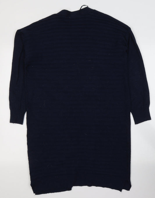 TU Womens Blue V-Neck Viscose Cardigan Jumper Size 10