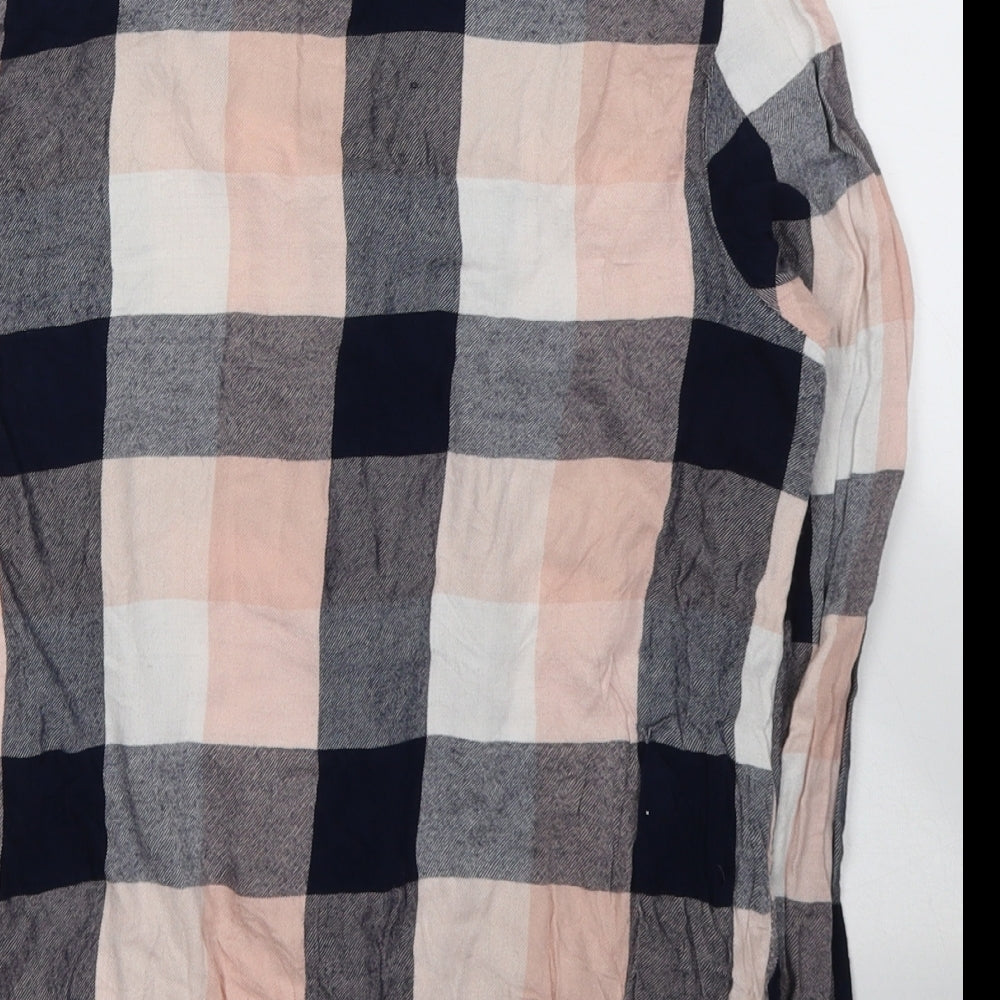 Womens UK Size 8 H&M Multicoloured Jersey Button-Up