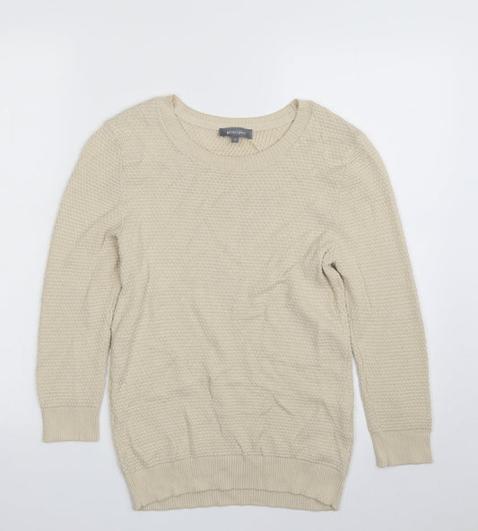 Womens UK Size 12 Principles Beige Pullover Jumper