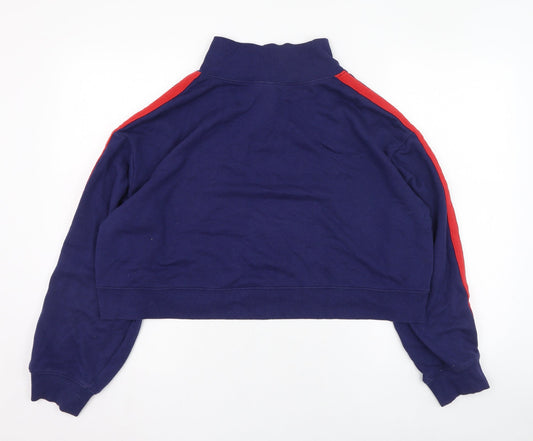 H&M Womens Blue Cotton Pullover Sweatshirt Size L Pullover