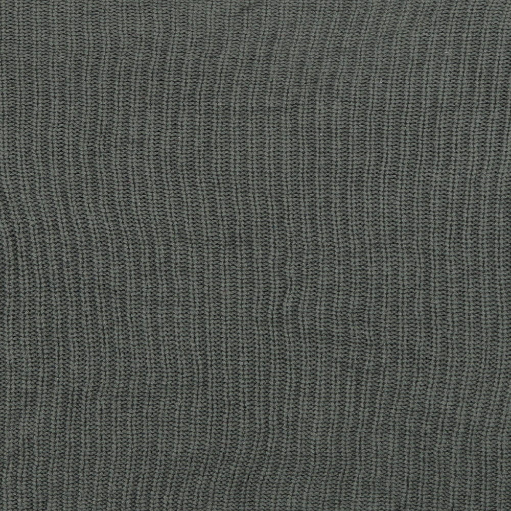 Primark Womens Green V-Neck Acrylic Pullover Jumper Size S