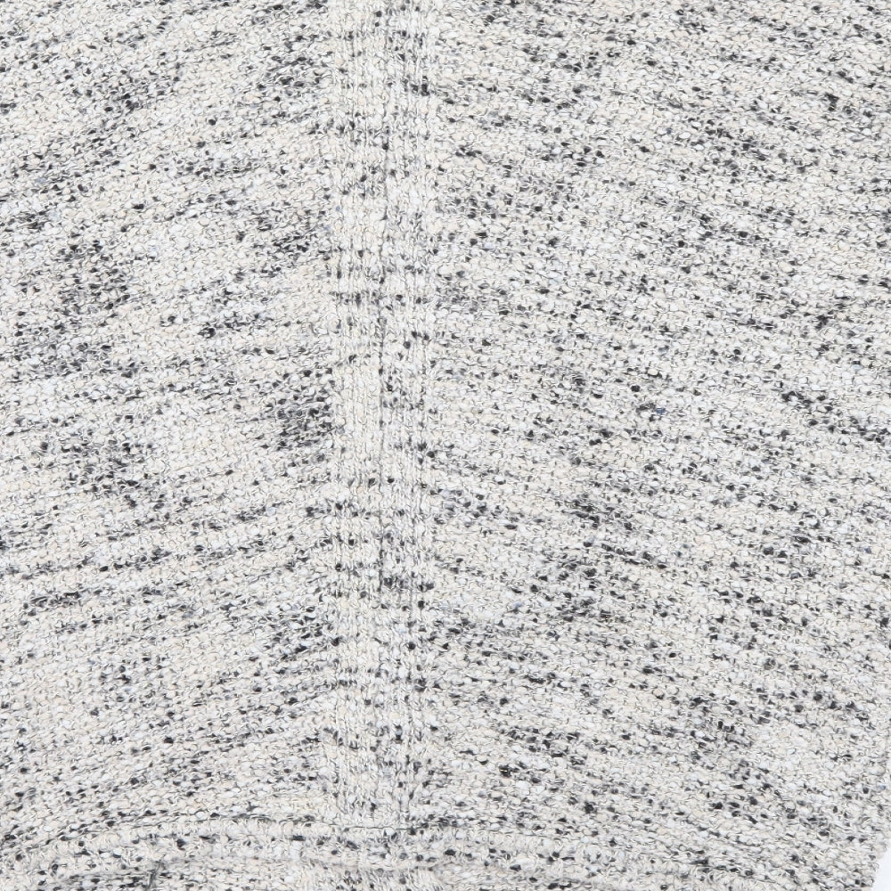 Primark Womens Ivory V-Neck Polyester Cardigan Jumper Size 10