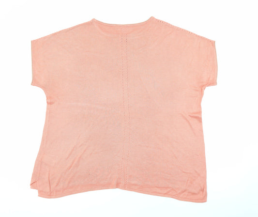 Womens UK Size 16 NEXT Orange Pullover Jumper