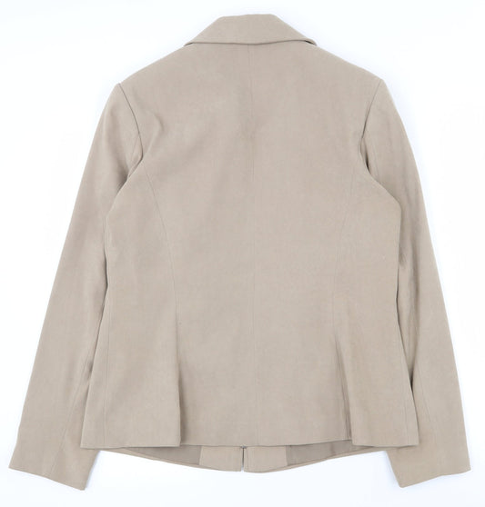 Womens UK Size 12 Mia Moda Beige Jacket