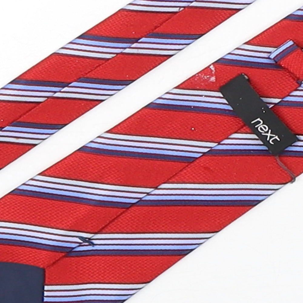 NEXT Mens Multicoloured Striped Polyester Pointed Tie One Size