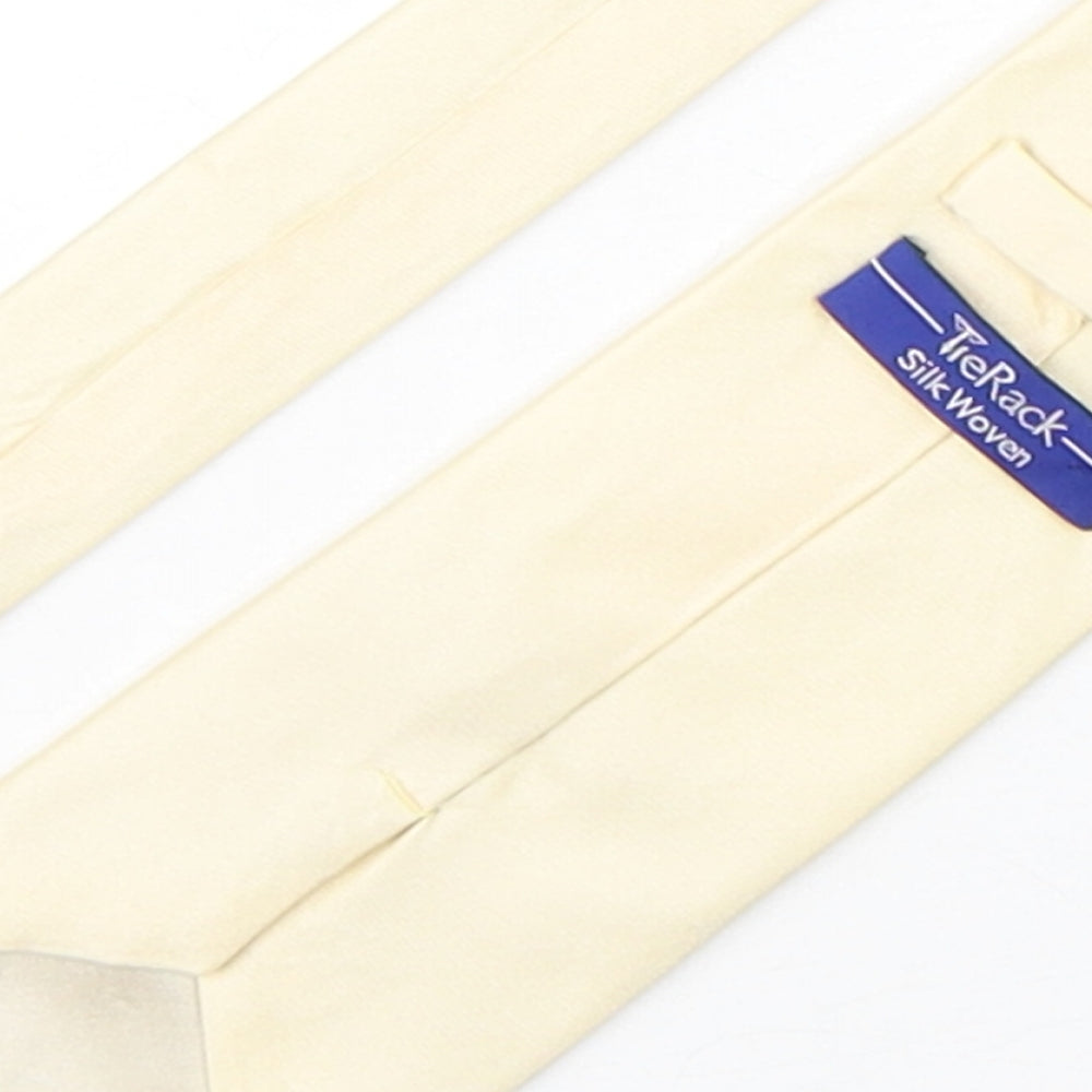 Tie Rack Mens Beige Silk Pointed Tie One Size