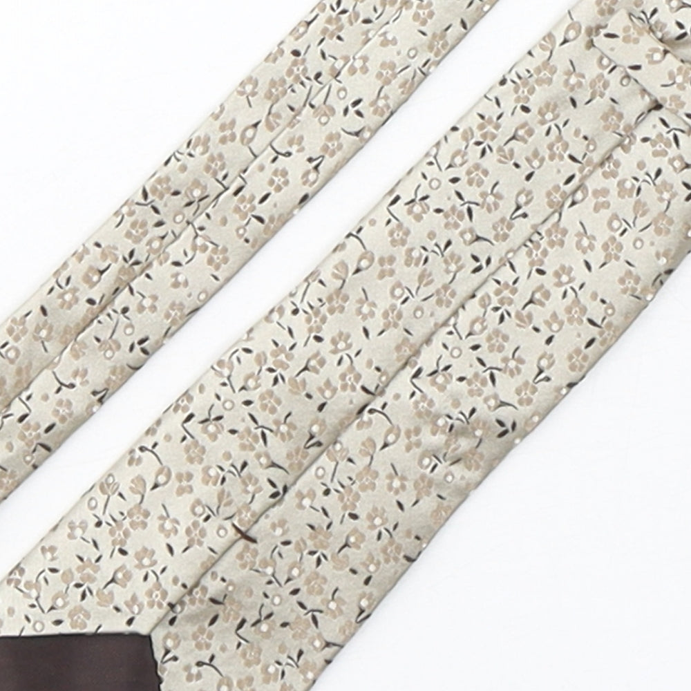 Marks and Spencer Mens Multicoloured Floral Silk Pointed Tie One Size