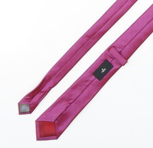 NEXT Mens Purple Silk Pointed Tie One Size