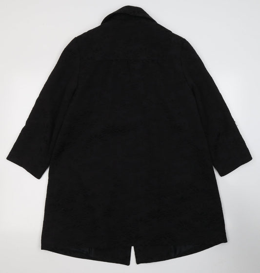 Womens UK Size 12 Atmosphere Black Pea Coat