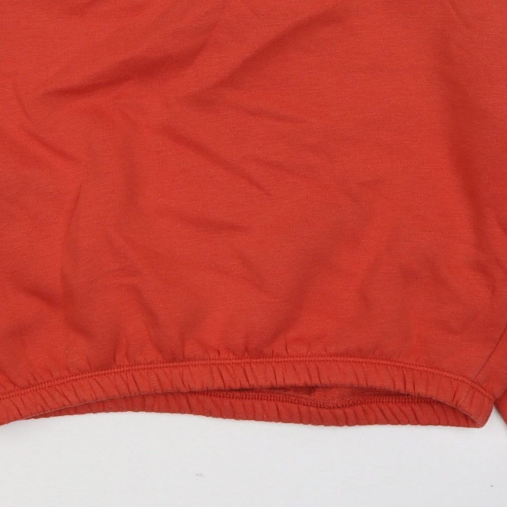 New Look Girls Orange Cotton Sweatshirt Size 10-11 Years Pullover - California