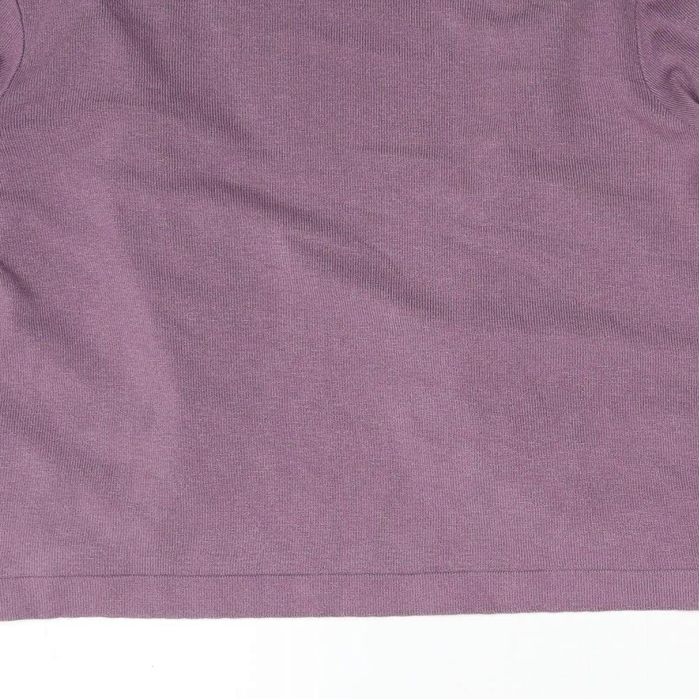 Womens UK Size 14 Afibel Purple Cardigan Jumper