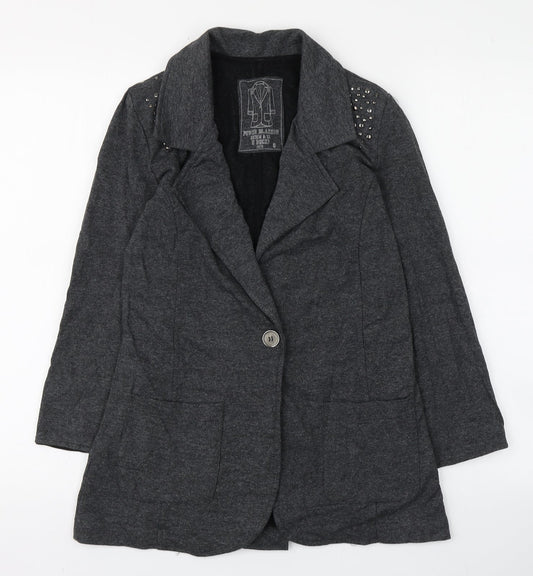 Womens UK Size 8 Denim & Co. Grey Jacket