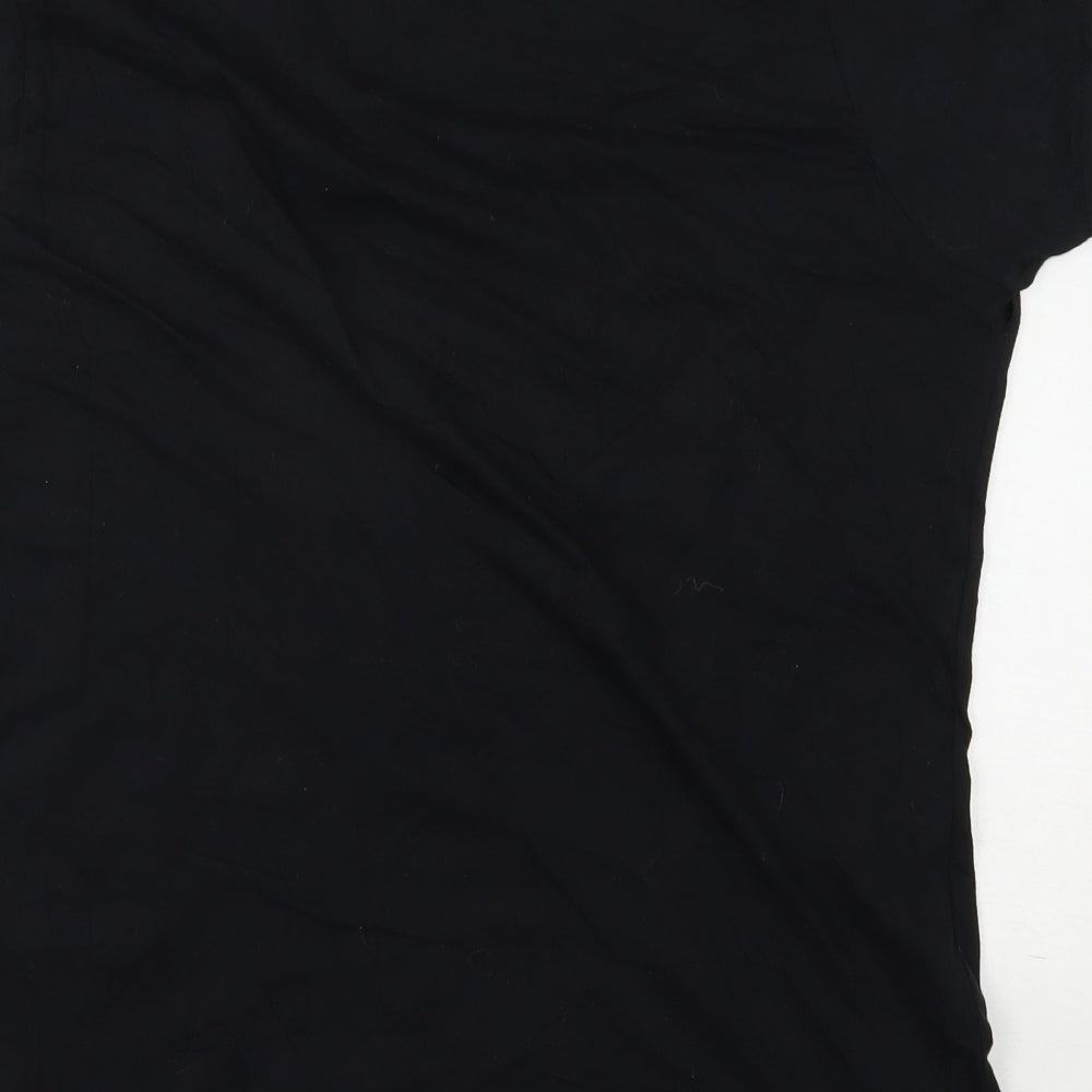 Womens UK Size 2XL Gildan Black Basic T-Shirt