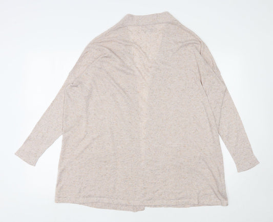 Womens UK Size S Mango Beige Cardigan Jumper