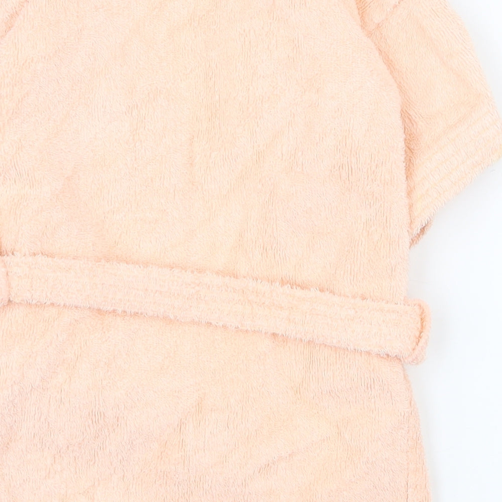 Dinah Girls Pink Cotton Top Robe Size 2-3 Years Tie - 2-4y towel robe