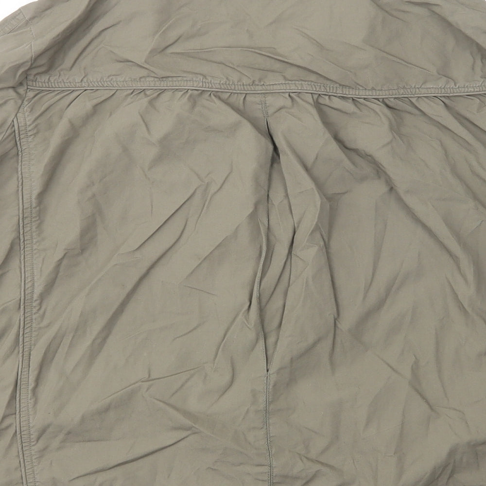 Brand and care label for Tu women’s green jacket, size UK 12, zip