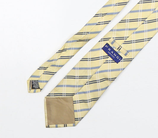 Mens Frangi Multicoloured Plaids & Checks Pointed Tie