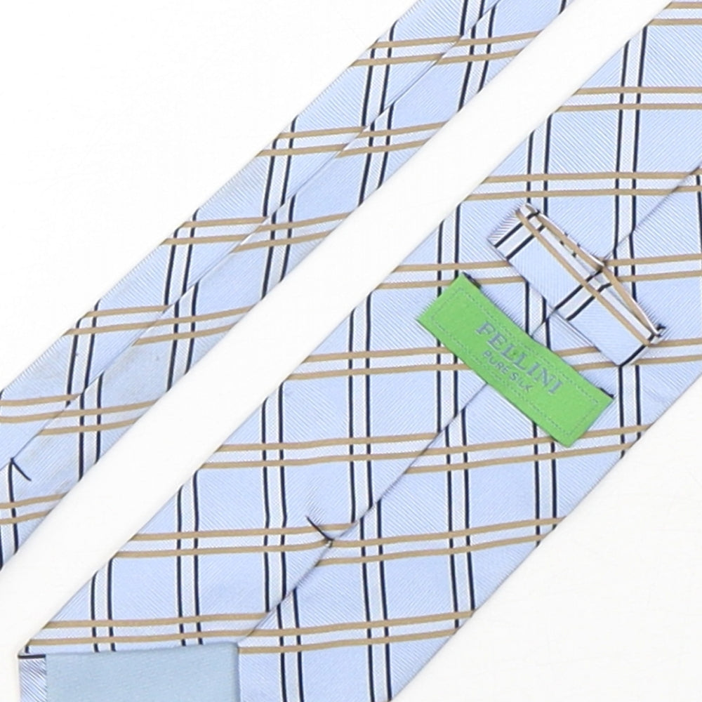Mens Fellini Multicoloured Plaids & Checks Pointed Tie