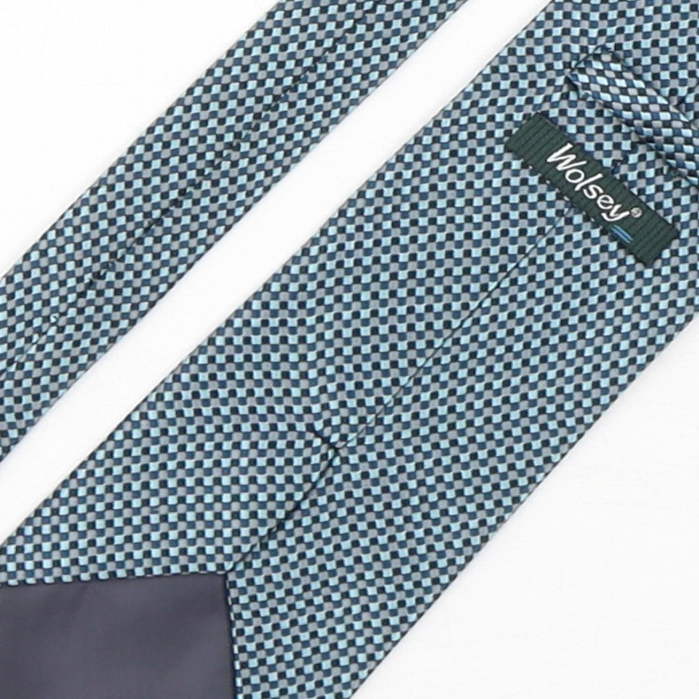 Wolsey Mens Multicoloured Plaids & Checks Polyester Pointed Tie One Size