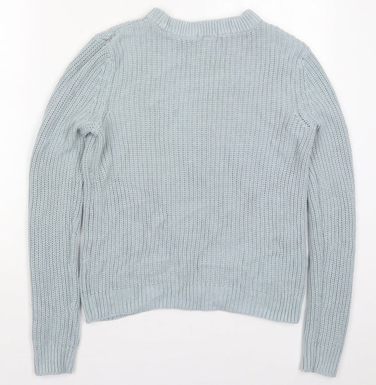 Womens UK Size M H&M Blue Pullover Jumper
