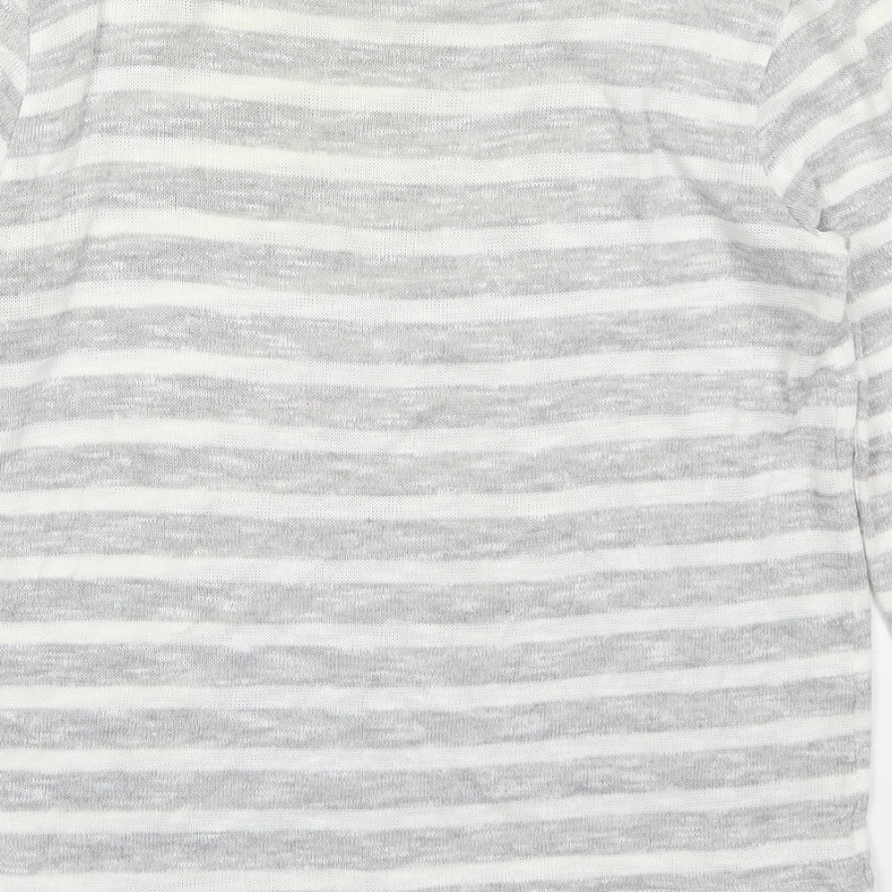 Womens UK Size 10 Dorothy Perkins Grey Basic T-Shirt