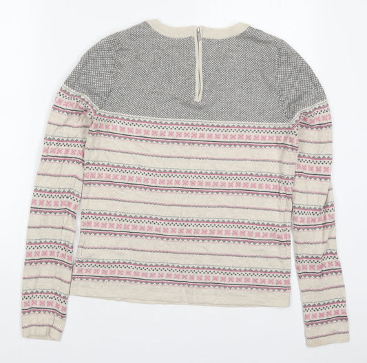 Womens UK Size 6 NEXT Beige Pullover Jumper