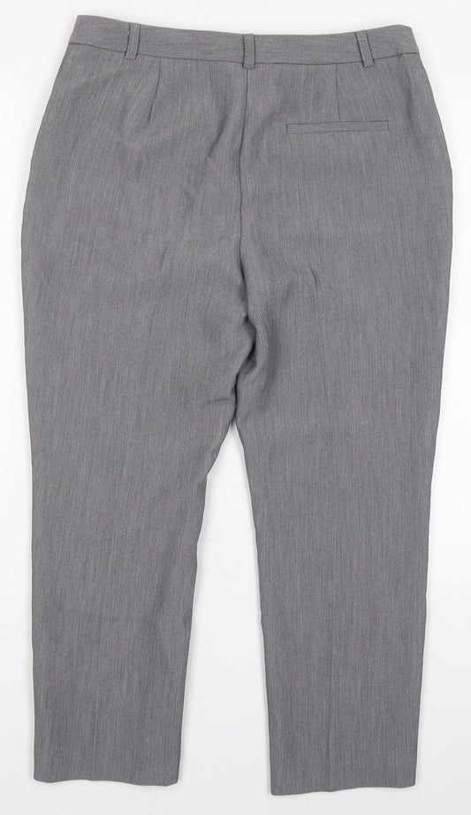 Womens UK Size 10 Papaya Regular Fit Grey Trousers