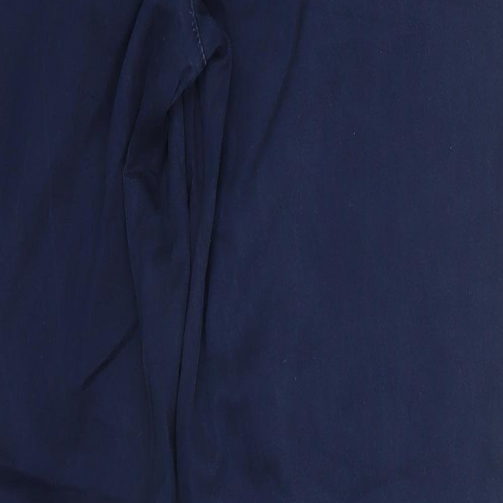 Womens UK Size 10 Zara Regular Fit Blue Trousers