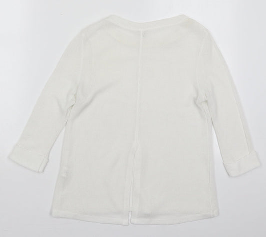 Womens UK Size 8 River Island White Pullover Jumper