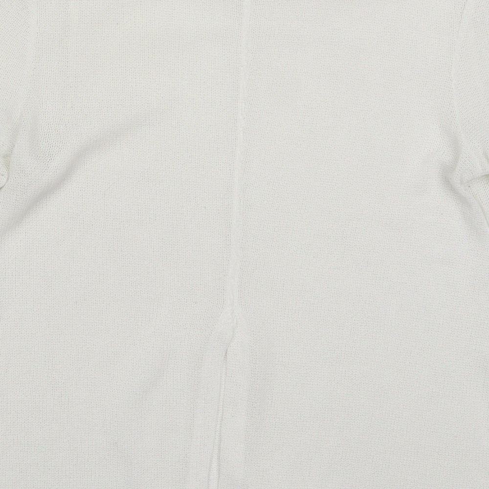 Womens UK Size 8 River Island White Pullover Jumper