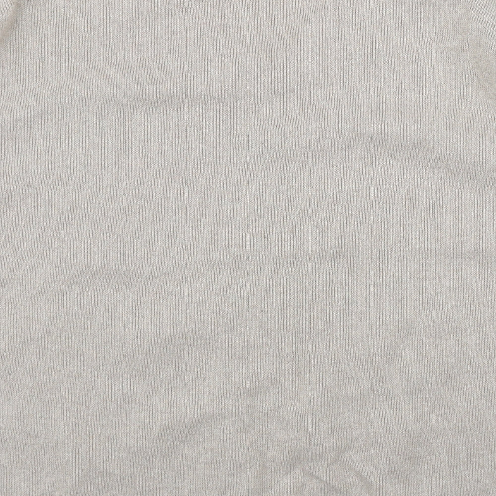 Greenwoods Casual Mens Beige V-Neck Cotton Pullover Jumper Size L