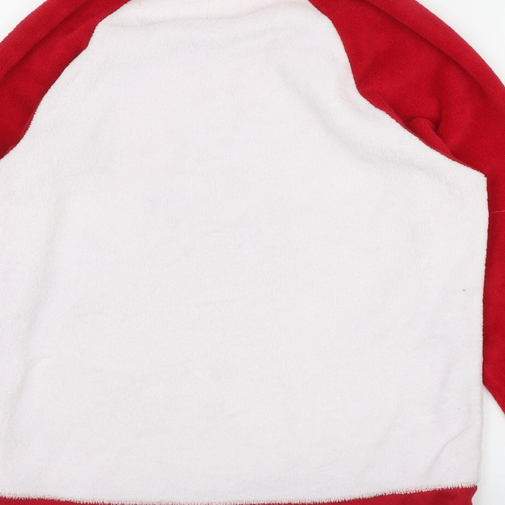 Brand and care label for Primark women’s red solid polyester top pyjama top, size M, - mickey mouse