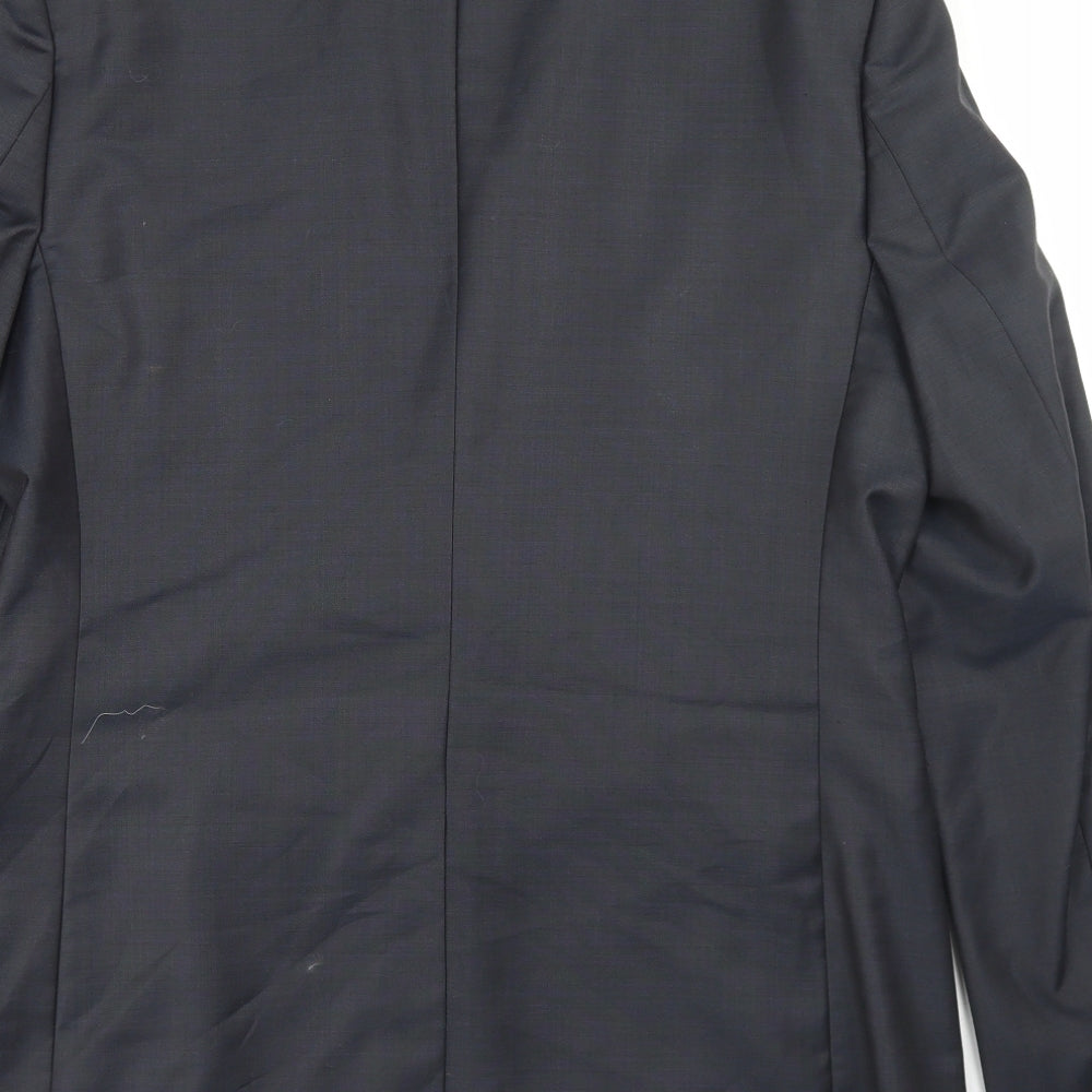 Mens UK Size 42 River Island Regular Blue Suit Jacket