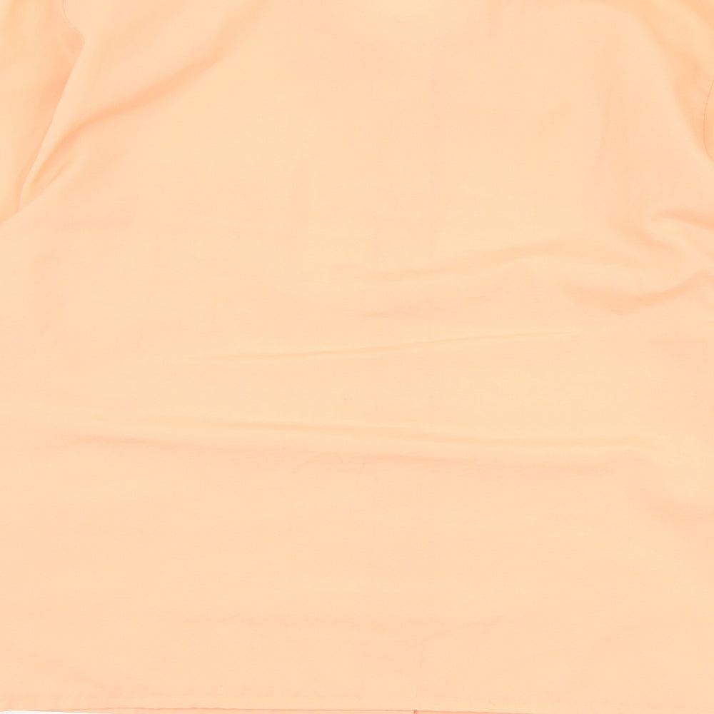 Womens UK Size 18 Littlewoods Orange Basic Button-Up